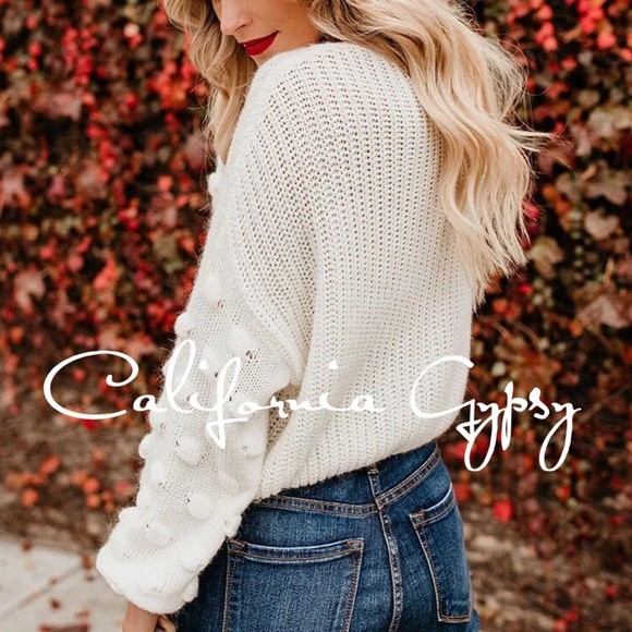 Knit Puff Knot Sweater - Picture 9 of 12